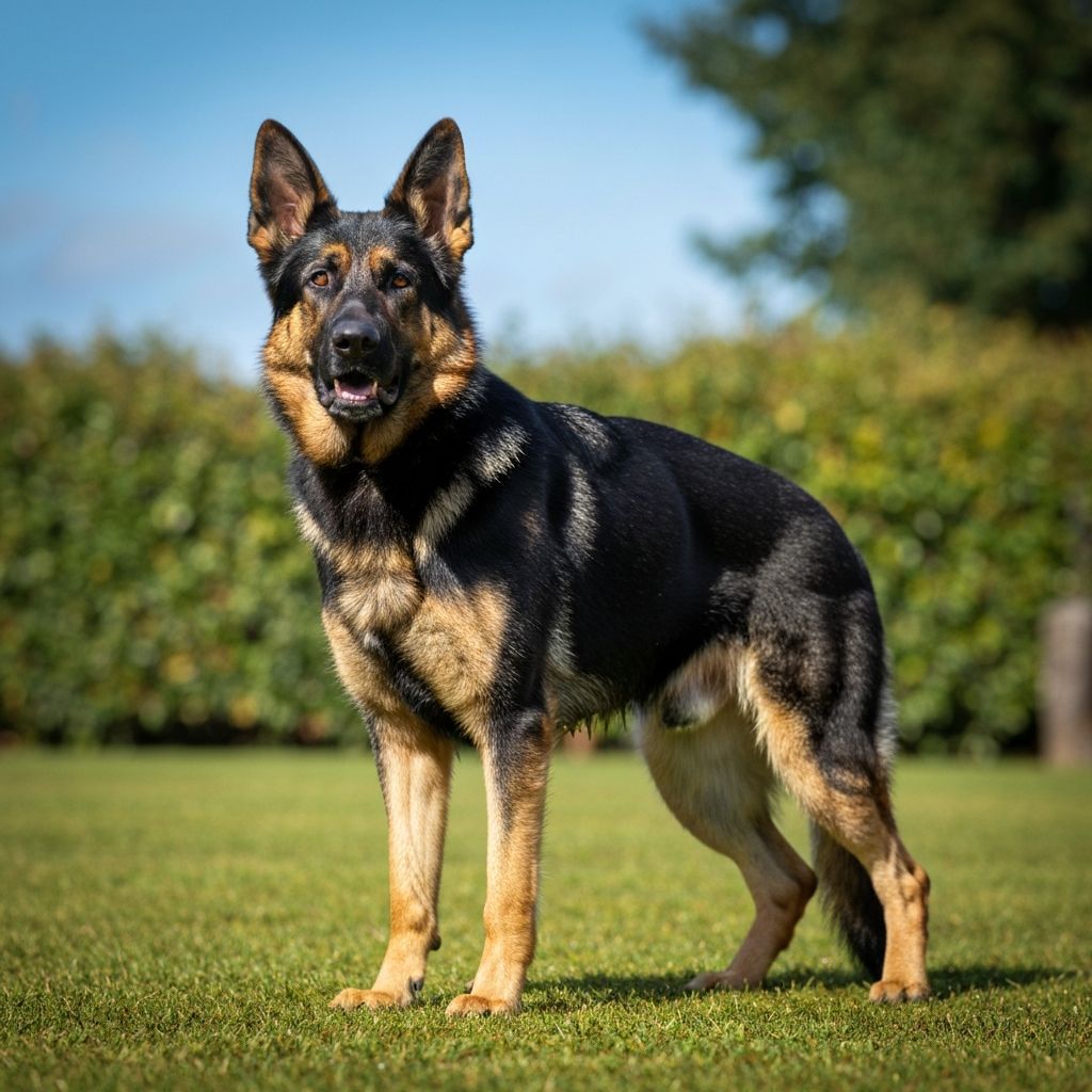 Profesjonalny owczarek niemiecki - symbol zdrowia i dobrostanu